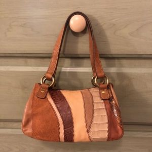 Fossil Patterned Genuine Leather Purse